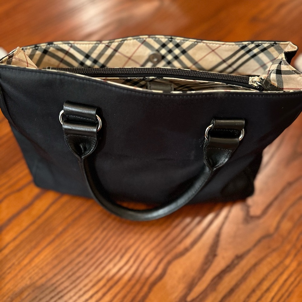 Burberry blue label purse with nova check accents